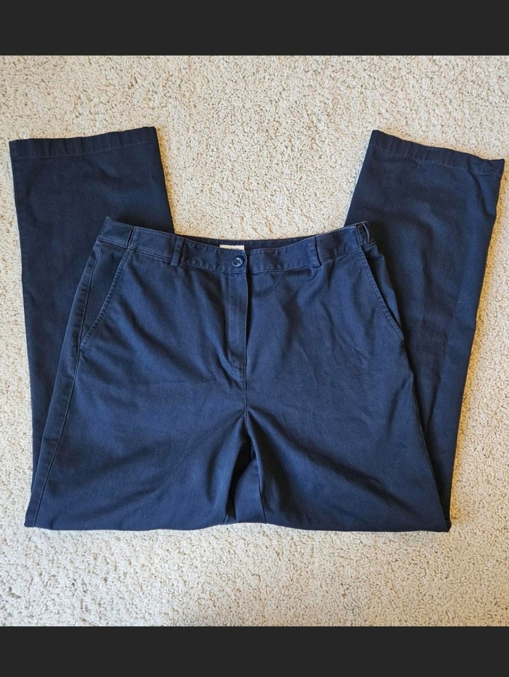 L.L. Bean Women's Navy Chino Pants